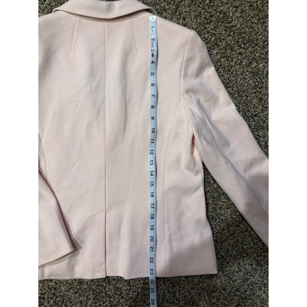 Talbots Aberdeen Knit Blazer Pique Knit Light Pink 10P - Picture 5 of 6
